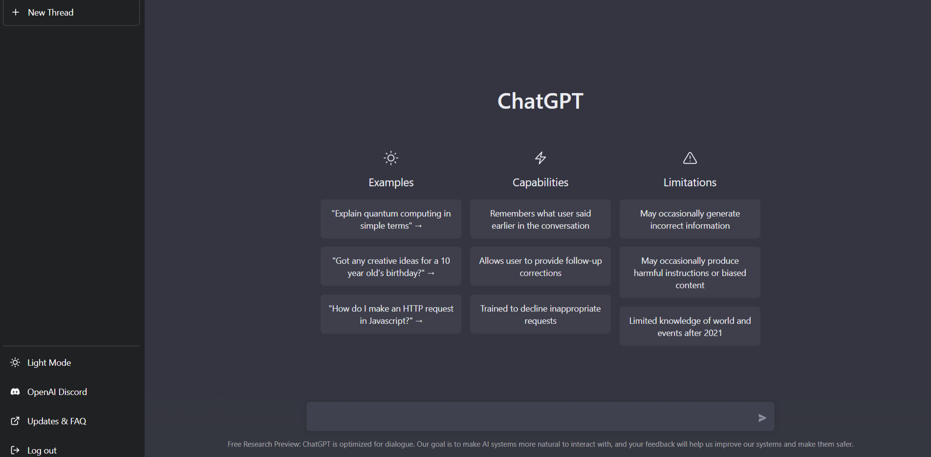 Screenshot of LLM Chatbot
